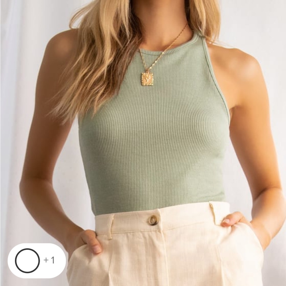 Green basic top